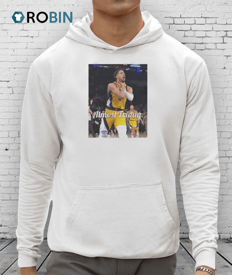 Tyrese Haliburton Indiana Pacers Almost Friday Choke Shirt Tyrese Haliburton Indiana Pacers Almost Friday Choke Shirt