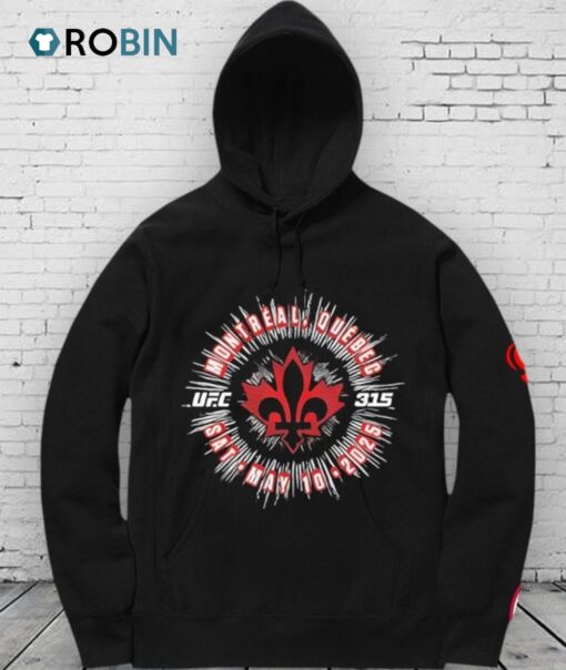 Ufc 315 World Championship 2025 Event In Montreal Quebec On May 10th 2025 Shirt