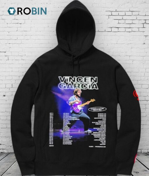 Vincen Garcia Summer And Autumn Tour 2025 Dates Shirt