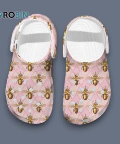 Vintage Pink Slippers Golden Bee Classic Crocs