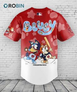 Washington Nationals Bluey and Bingo Baseball Jersey Shirt Style Washington Nationals Bluey and Bingo Baseball Jersey Shirt Style