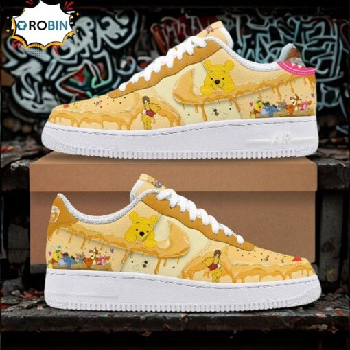 Winnie The Pooh Honey Nike Air Force 1 Sneaker Limited Edition Design