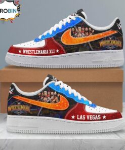 WWE WrestleMania 41 Las Vegas Special Air Force 1 Sneaker WWE WrestleMania 41 Las Vegas Special Air Force 1 Sneaker