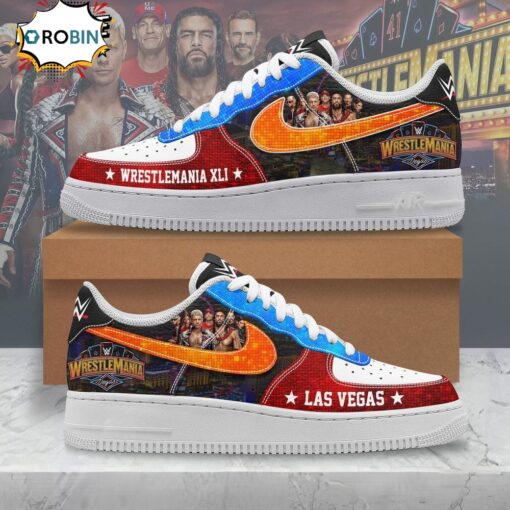 WWE WrestleMania 41 Las Vegas Special Air Force 1 Sneaker