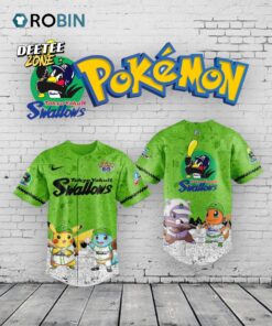 Yakult Swallows x Pokémon Go 2025 Limited Edition Baseball Jersey Shirt Style Yakult Swallows x Pokémon Go 2025 Limited Edition Baseball Jersey Shirt Style
