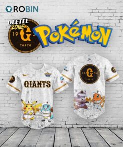 Yomiuri Giants x Pokémon Go 2025 Limited Edition Baseball Jersey Shirt Style