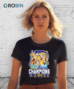 2025 Indiana Pacers Eastern Conference Champions Signature Poster Shirt