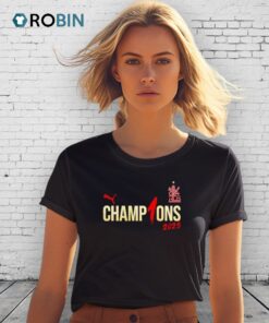 2025 Tata Indian Premier League Rcb Champions Logo Shirt