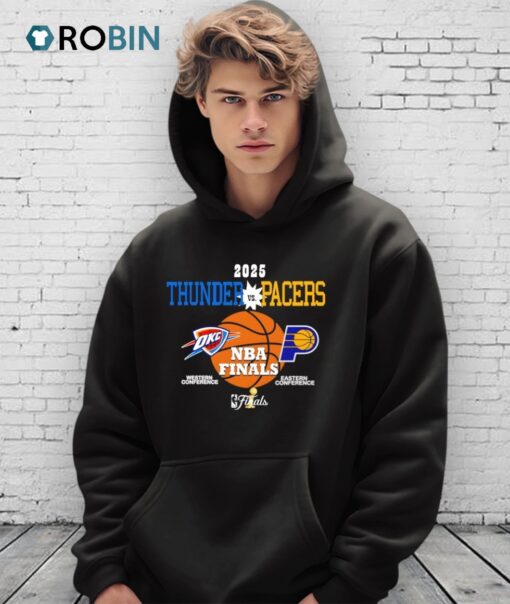 2025 Thunder Vs Pacers Nba Finals Logo Shirt