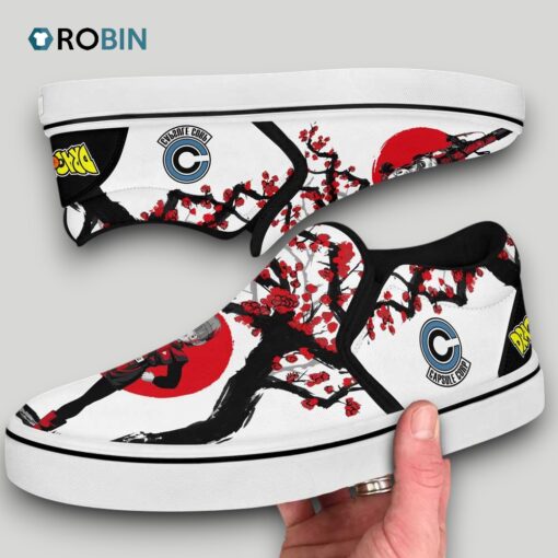 Bulma Slip On Shoes, Dragon Ball Anime Unique Gifts