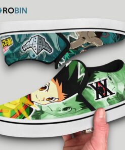 Deku and Gon Freecss Slip On Shoes Deku and Gon Freecss Slip On Shoes