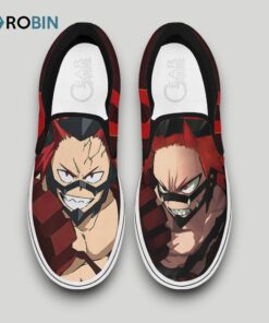 Eijiro Kirishima Red Riot Slip On Shoes , My Hero Academia Anime Merchandise