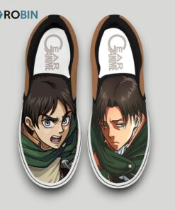 Eren vs Levi Slip On Shoes