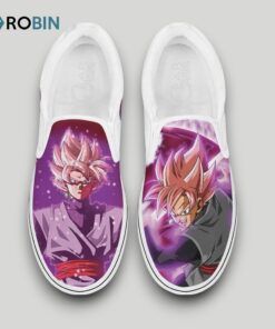 Goku Black Rose Slip On Shoes , Dragon Ball Anime Gifts for Fans