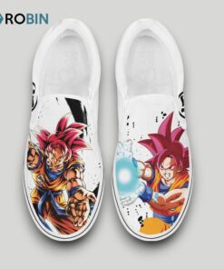 Goku God Slip On Shoes , Dragon Ball Anime Gifts for Fans