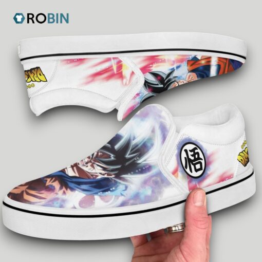 Goku Ultra Instinct Slip On Shoes, Goku Gifts for Fans