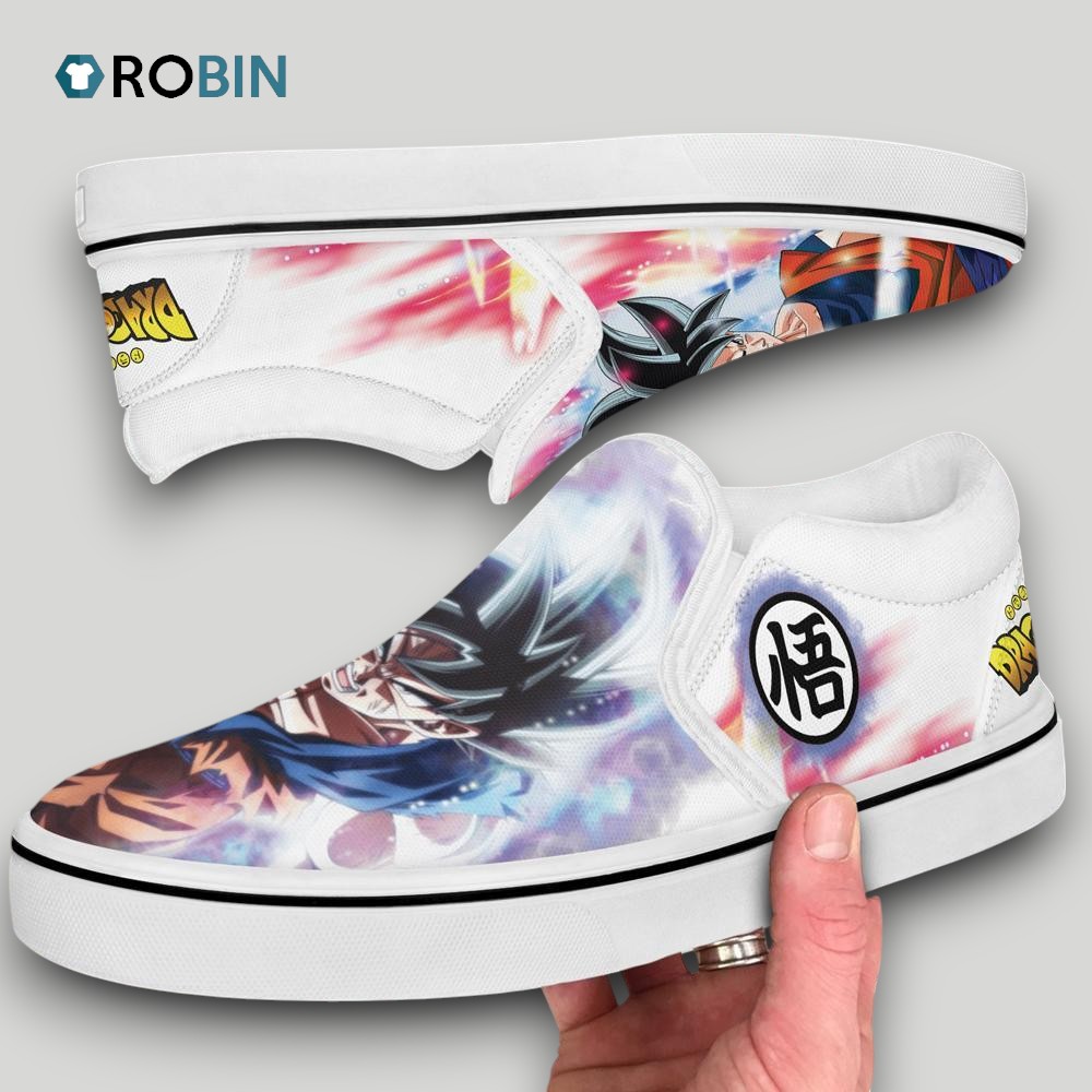 Goku Ultra Instinct Slip On Shoes, Goku Gifts for Fans Goku Ultra Instinct Slip On Shoes, Goku Gifts for Fans