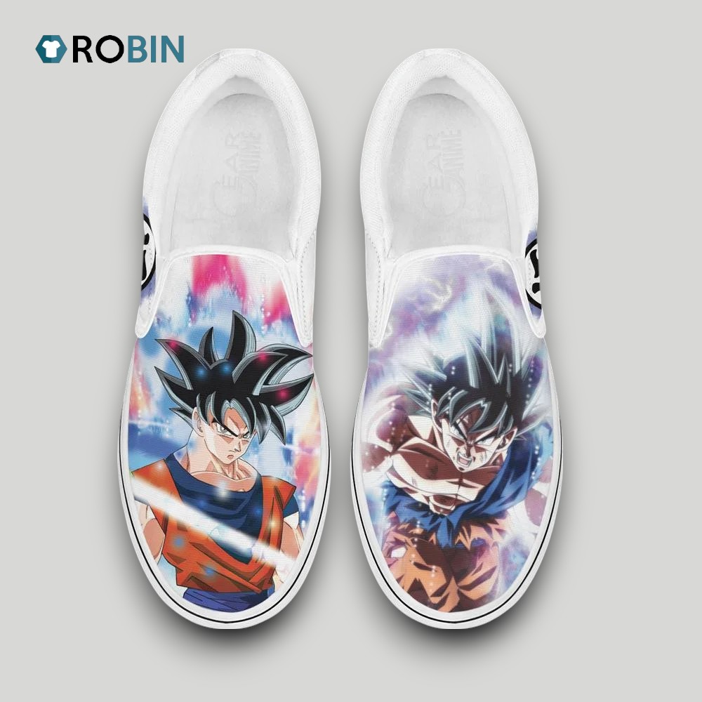 Goku Ultra Instinct Slip On Shoes, Goku Gifts for Fans Goku Ultra Instinct Slip On Shoes, Goku Gifts for Fans