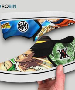 Goku and Gon Freecss Slip On Shoes , Dragon Ball Anime Gifts for Fans