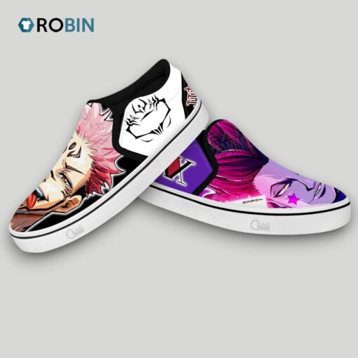 Hisoka and Sukuna Slip On Shoes