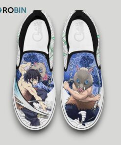 Inosuke Slip On Shoes , Demon Slayer Anime Merchandise