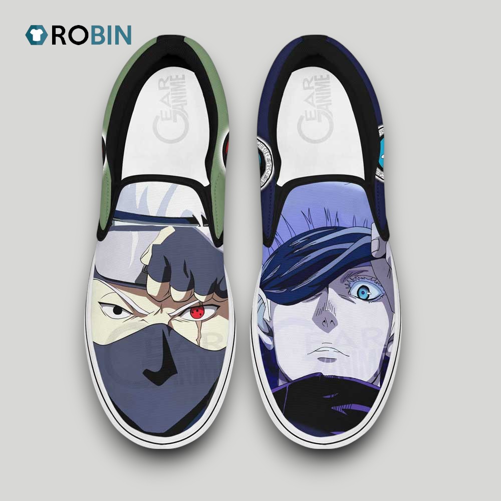 Kakashi Hatake and Satoru Gojo Slip On Shoes , Kakashi Gear