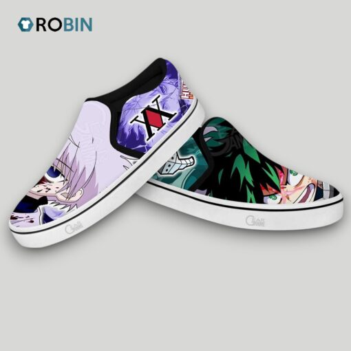 Killua and Deku Slip On Shoes