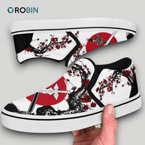 Kirito and Asuna Swords Slip On Shoes , Sword Art Online Fan Gears