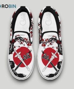 Kirito and Asuna Swords Slip On Shoes , Sword Art Online Fan Gears