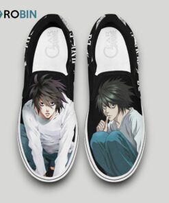L Lawliet Slip On Shoes Death Note Shoes , Death Note Gear