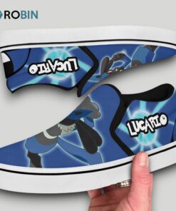 Lucario Slip On Shoes , Pokemon Merch