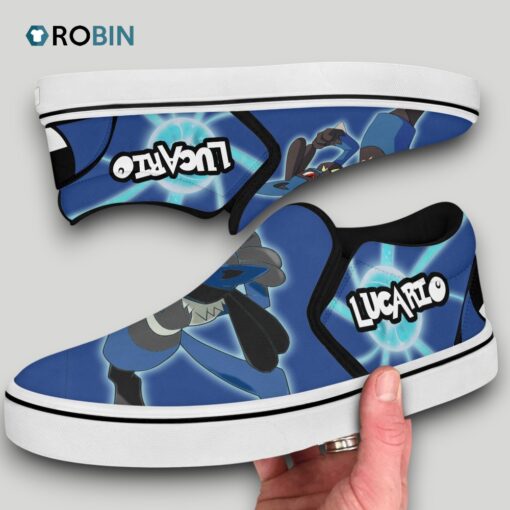 Lucario Slip On Shoes , Pokemon Merch