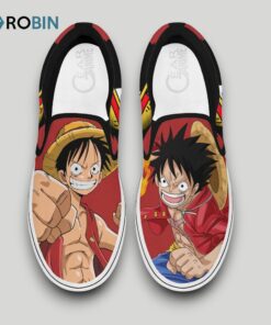 Monkey D Luffy Slip On Shoes , One Piece Anime Gear