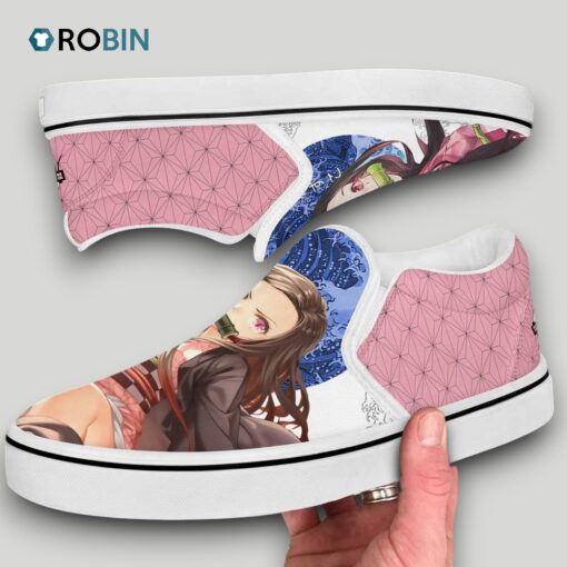 Nezuko Kamado Slip On Shoes , Kimetsu no Yaiba Fan Gears
