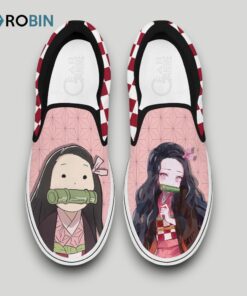 Nezuko Slip On Shoes , Demon Slayer Anime Gifts for Fans
