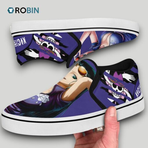 Nico Robin Slip On Shoes , One Piece Anime Team Gifts