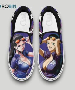 Nico Robin Slip On Shoes , One Piece Anime Team Gifts Nico Robin Slip On Shoes , One Piece Anime Team Gifts