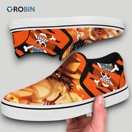 Portgas D Ace Slip On Shoes