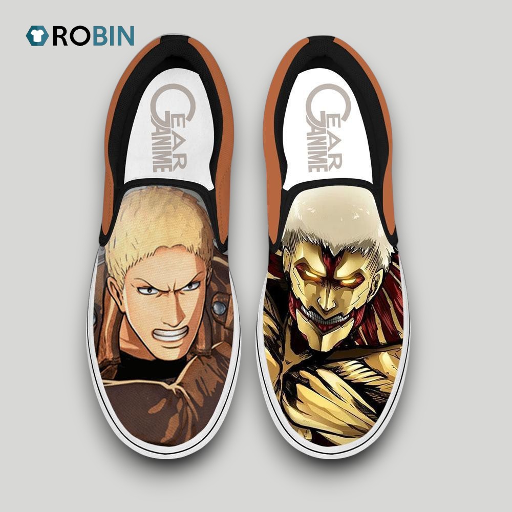 Reiner Braun Armored Titan Slip On Shoes , AOT Anime Team Gifts Reiner Braun Armored Titan Slip On Shoes , AOT Anime Team Gifts