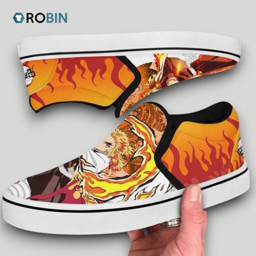 Rengoku Slip On Shoes , Demon Slayer Anime Gear