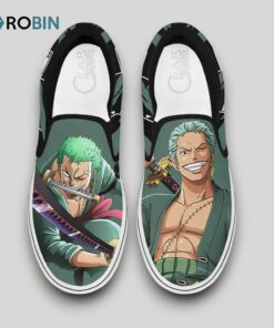 Roronoa Zoro Slip On Shoes , One Piece Anime Gear Roronoa Zoro Slip On Shoes , One Piece Anime Gear