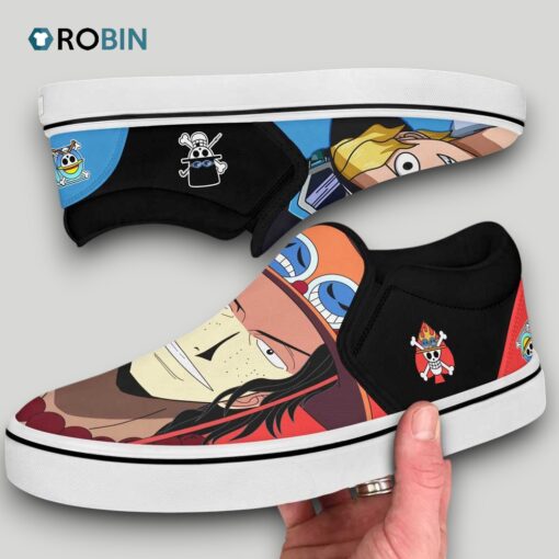 Sabo and Portgas Ace Slip On Shoes