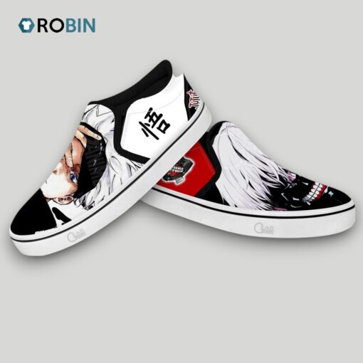 Satoru Gojo and Ken Kaneki Slip On Shoes