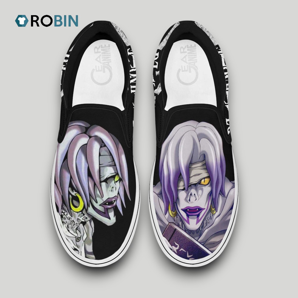 Shinigami Rem Slip On Shoes Death Note Shoes , Death Note Anime Gifts Shinigami Rem Slip On Shoes Death Note Shoes , Death Note Anime Gifts