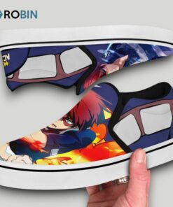 Shoto Todoroki Slip On Shoes , Shoto Todoroki Shoes
