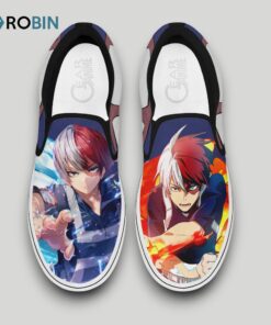 Shoto Todoroki Slip On Shoes , Shoto Todoroki Shoes