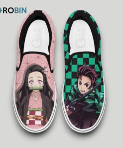 Tanjro and Nezuko Slip On Shoes , Demon Slayer Anime Fan Gears
