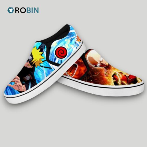 Uzumaki and Saitama Slip On Shoes