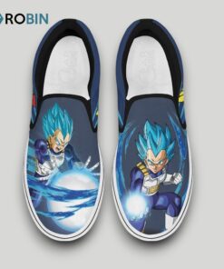 Vegeta Blue Slip On Shoes PN11SL, Vegeta Team Gifts Vegeta Blue Slip On Shoes PN11SL, Vegeta Team Gifts