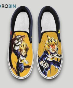 Vegeta Saiyan Slip On Shoes , Vegeta Gifts for Fans Vegeta Saiyan Slip On Shoes , Vegeta Gifts for Fans